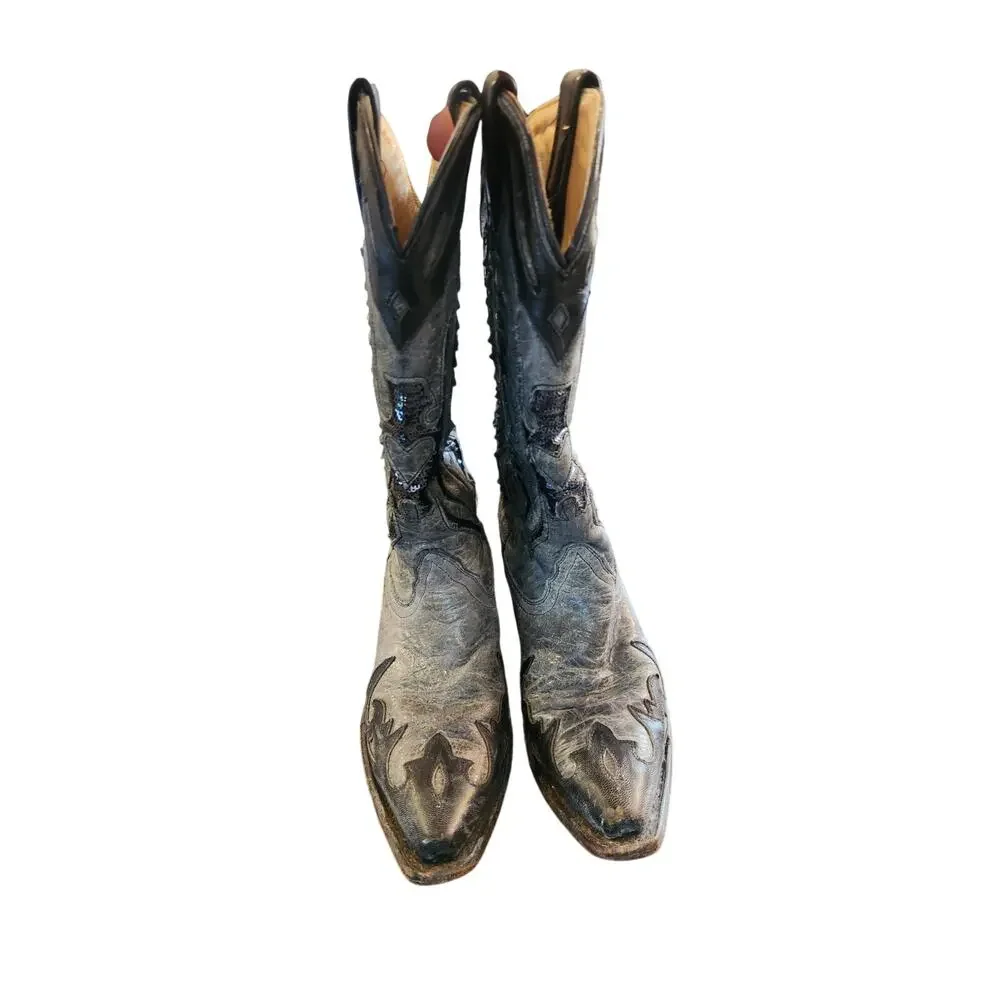 Corral Women's Sequence Eagle Boots Black Style R1003 6.5